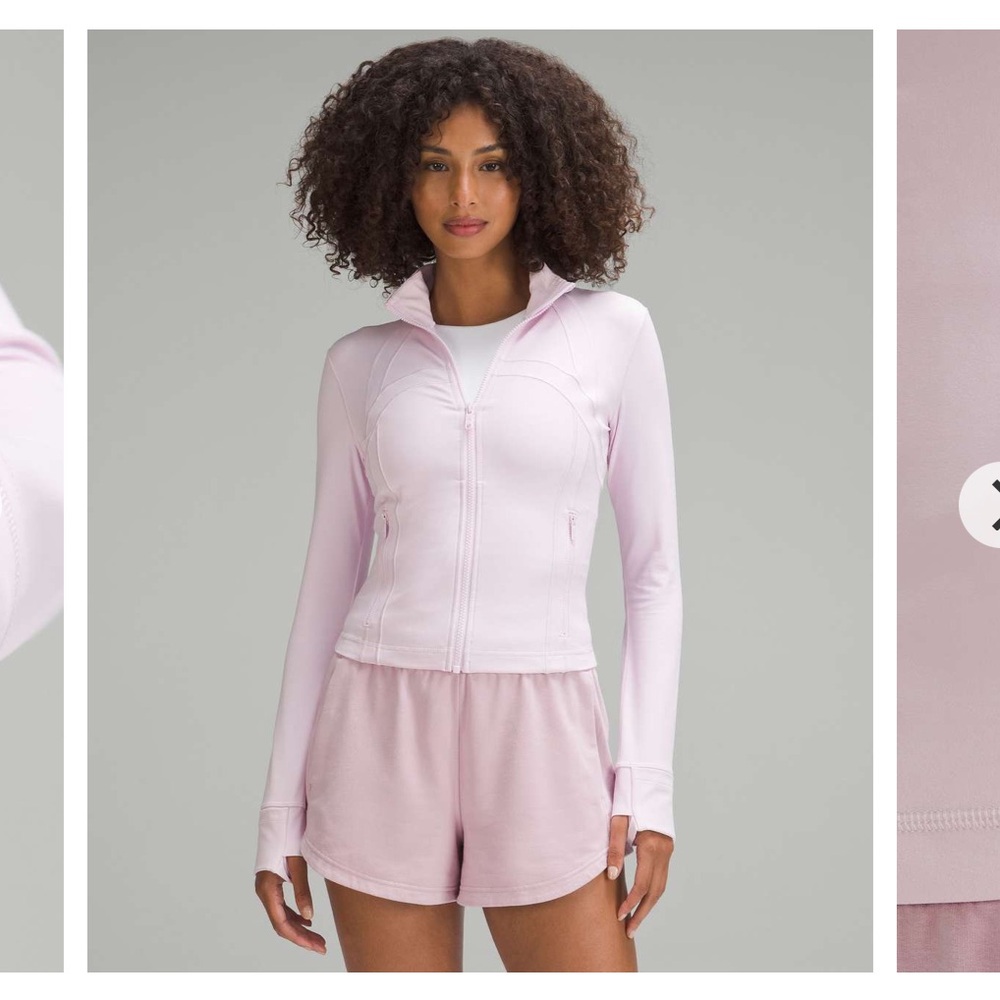 NWT Meadowsweet Pink Nulu Cropped Lululemon Define Jacket